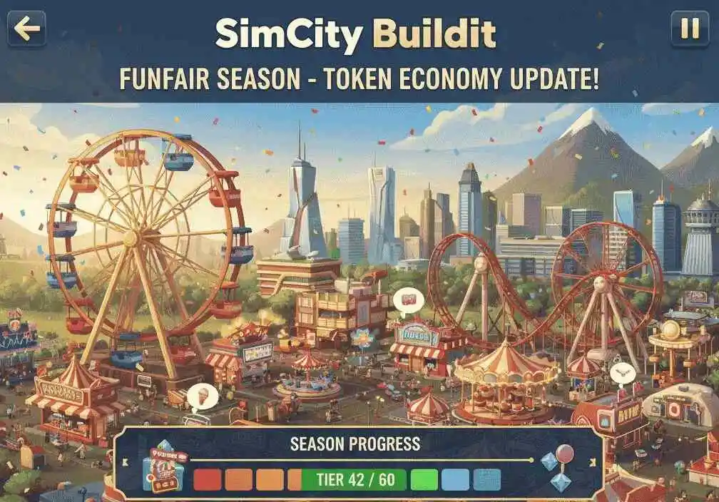 SimCity BuildIt – Irresistible Funfair Season and Token Economy Update 2025